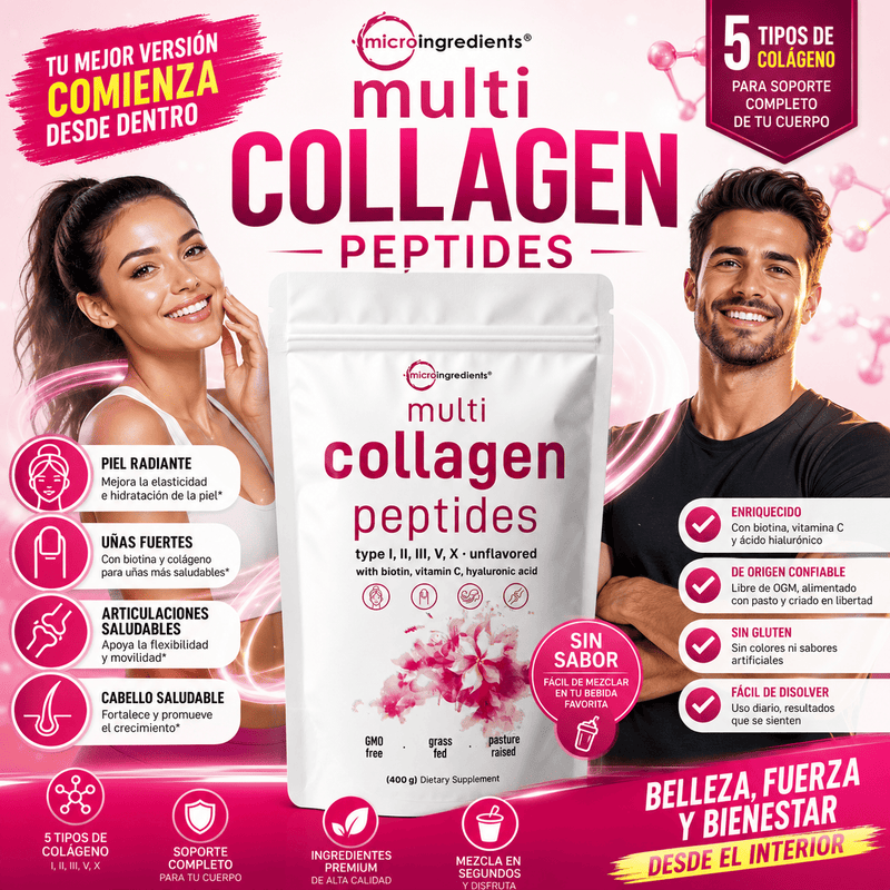 Beauty Multi Collagen Glow 400 g 💥Pack Promo: segunda unidad GRATIS