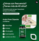 ANDRO PROSS | Fórmula exclusiva y completa para reducir el malestar del agrandamiento prostático
